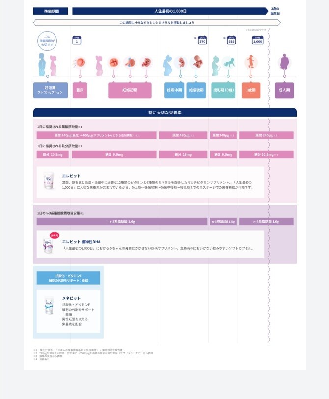 「人生最初の1,000日」全体図